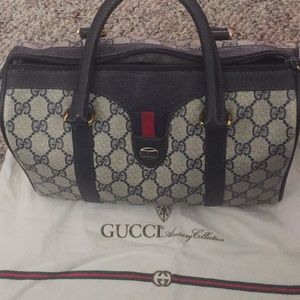 Vintage Gucci GG coated canvas purse